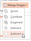 PowerPoint 2013: Merge Shapes