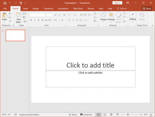 PowerPoint 2016