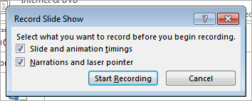 PowerPoint: Record Slide Show