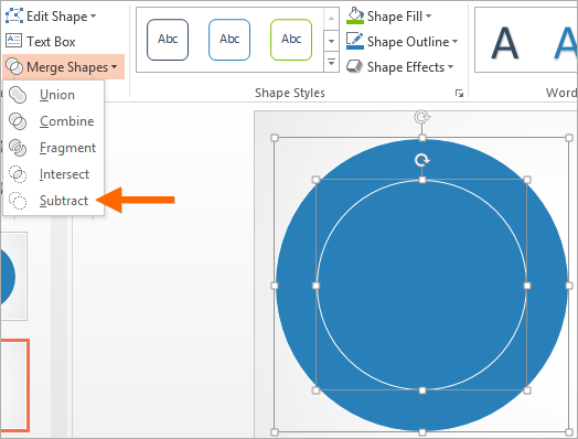 how to type a circle in powerpoint